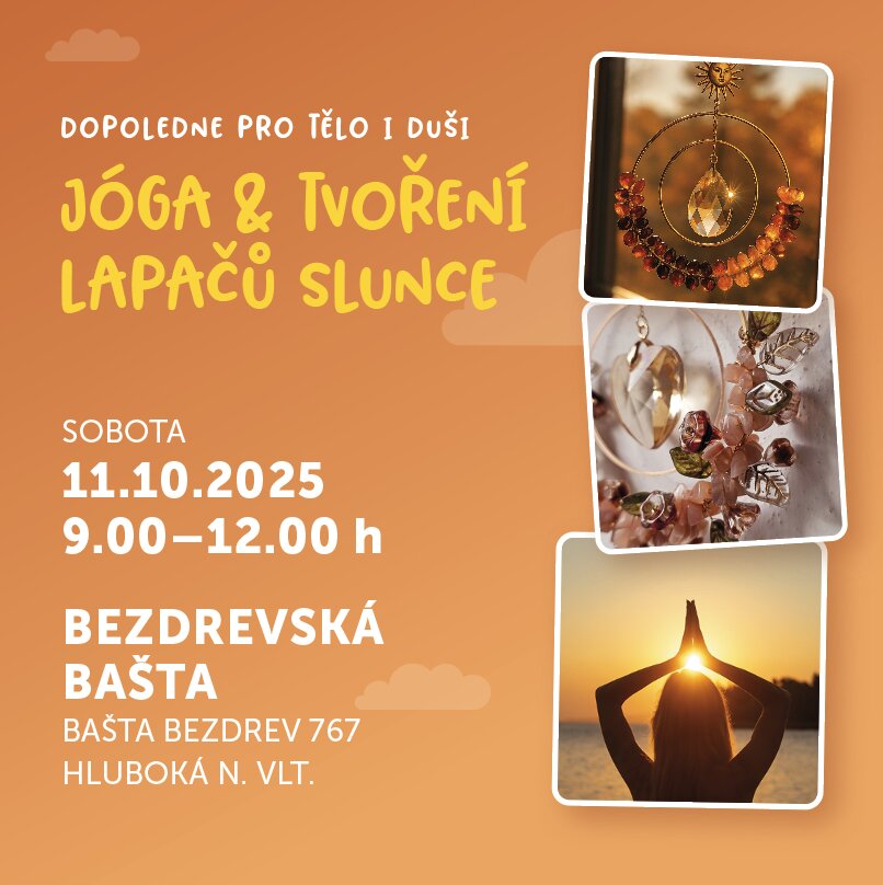 Relaxačně-kreativní setkání: jóga a tvoření lapačů slunce